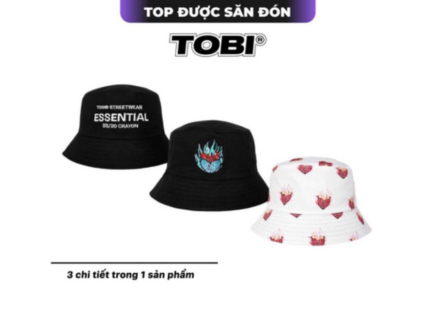 Nón Bucket Tobi, thuộc bộ sưu tập Signature