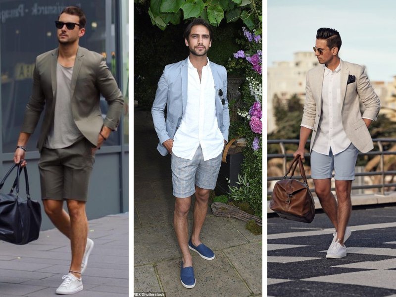 Áo blazer phối quần short năng động cho mùa hè 