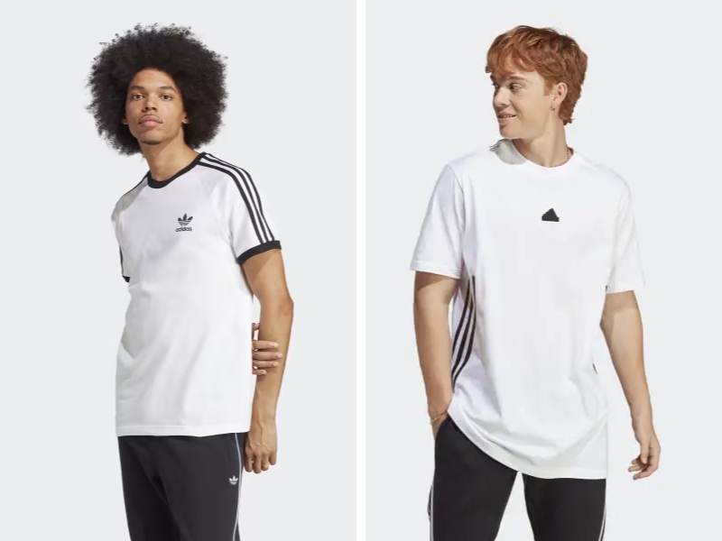  Áo thun trắng nam thể thao của Adidas