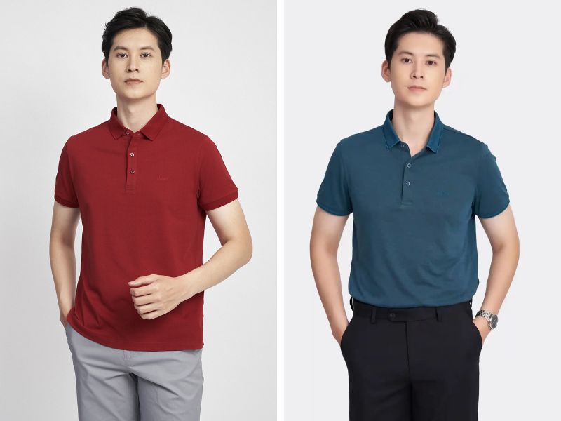 Dệt bo cổ áo polo bằng Poly