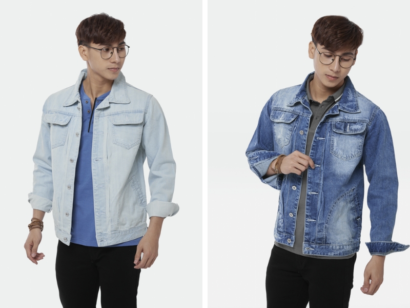 Áo khoác jacket denim nam nhà 4MEN