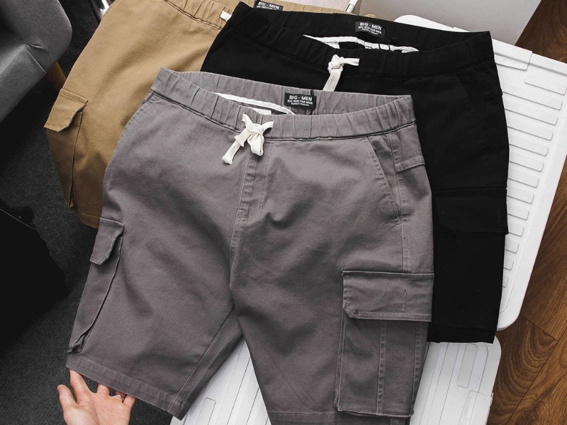 Quần short kaki jean túi hộp bigsize nam 1992 Shop