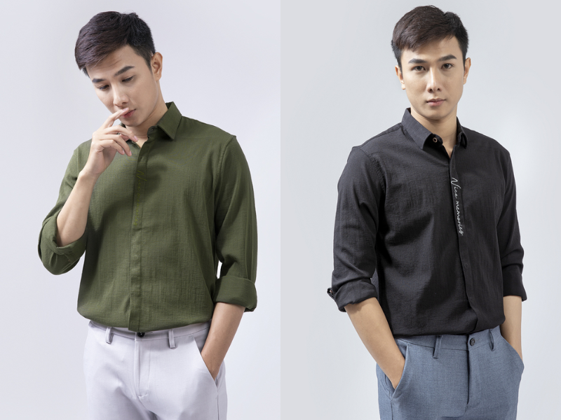 Sơ mi nam 4Men theo xu hướng basic, trẻ trung và đem lại tính ứng dụng cao 