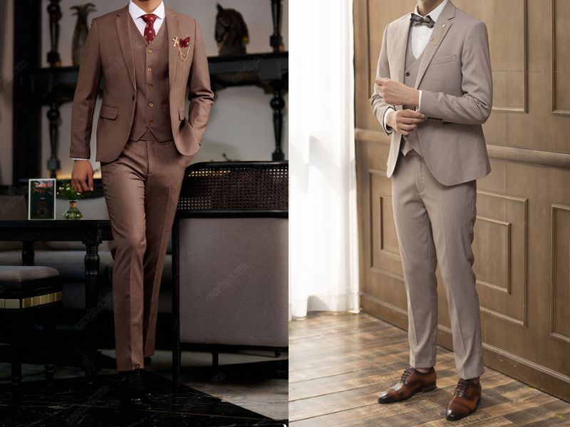 Latte Color Elegant Suit 