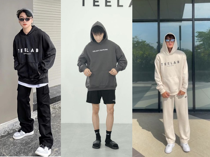 Teelab nổi tiếng với các sản phẩm hoodie chỉ đơn giản với một dòng chữ, bởi vì sự đơn giản đó nên nó dễ dàng phối đồ và thể hiện được sự chỉnh chu của người mặc