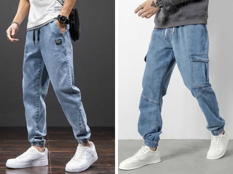 Quần nam Jogger jean đường phố