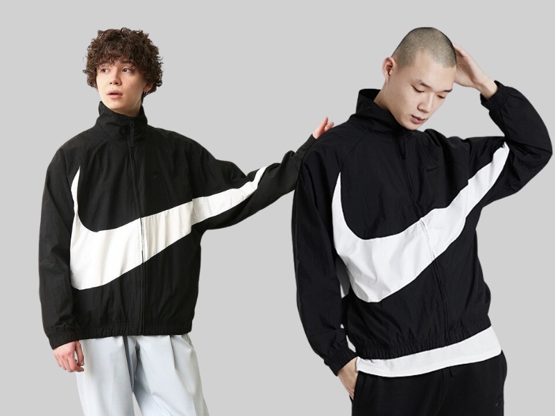 Áo khoác cổ cao oversize