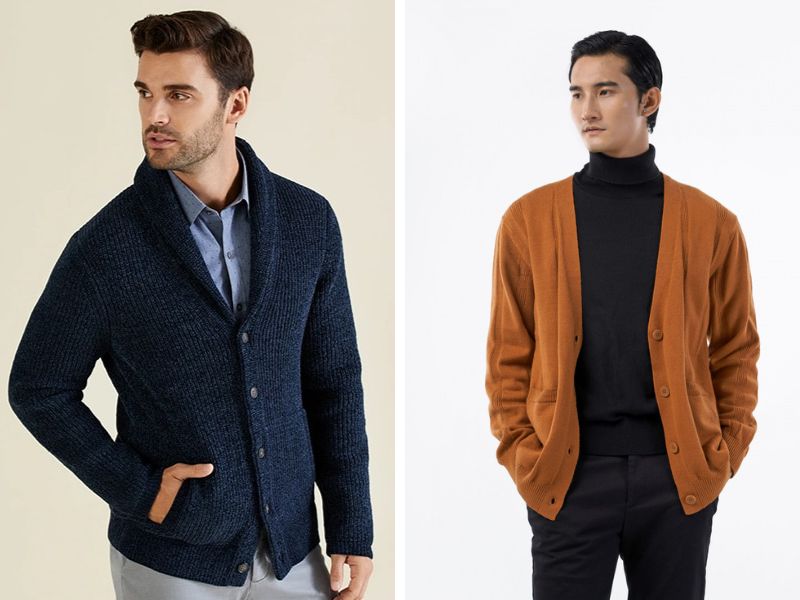 Những mẫu áo cardigan nam mới lạ, nhiều phong cách