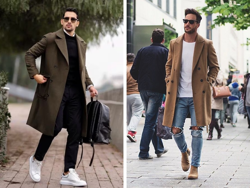 Những lưu ý khi phối đồ với áo khoác dáng dài cho nam thấp bạn nên biết