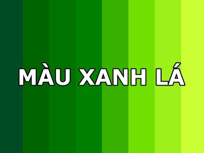 Các gam màu xanh lá cây