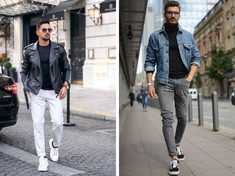 Phối đồ với áo jacket nam