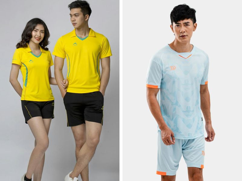 Quần áo thể thao từ vải thun Thái