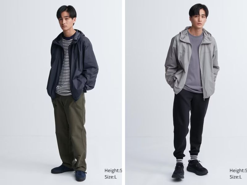 Áo khoác dù đi phượt Uniqlo