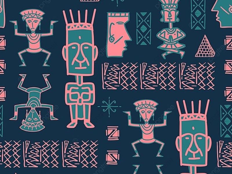 Họa tiết cổ xưa của người Aztec và người Maya