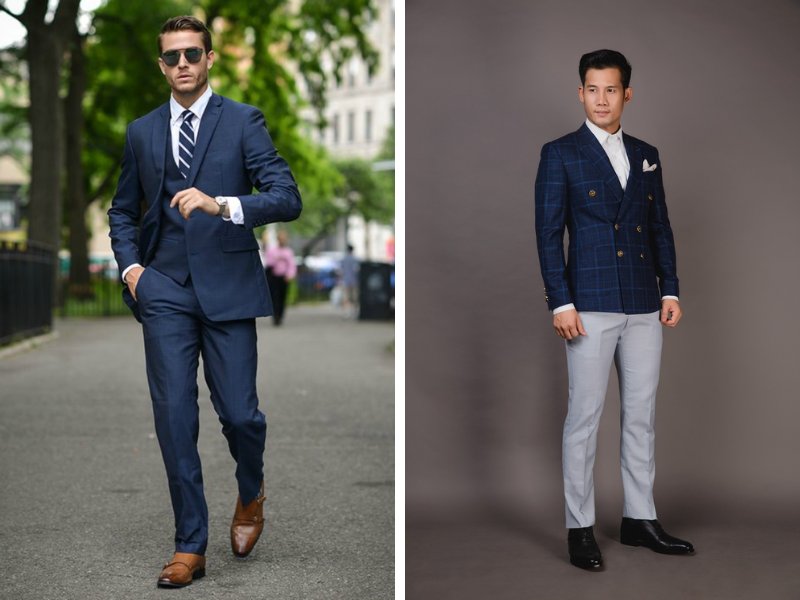 Giày tây sẽ là sự lựa chọn khi kết hợp cùng áo blazer