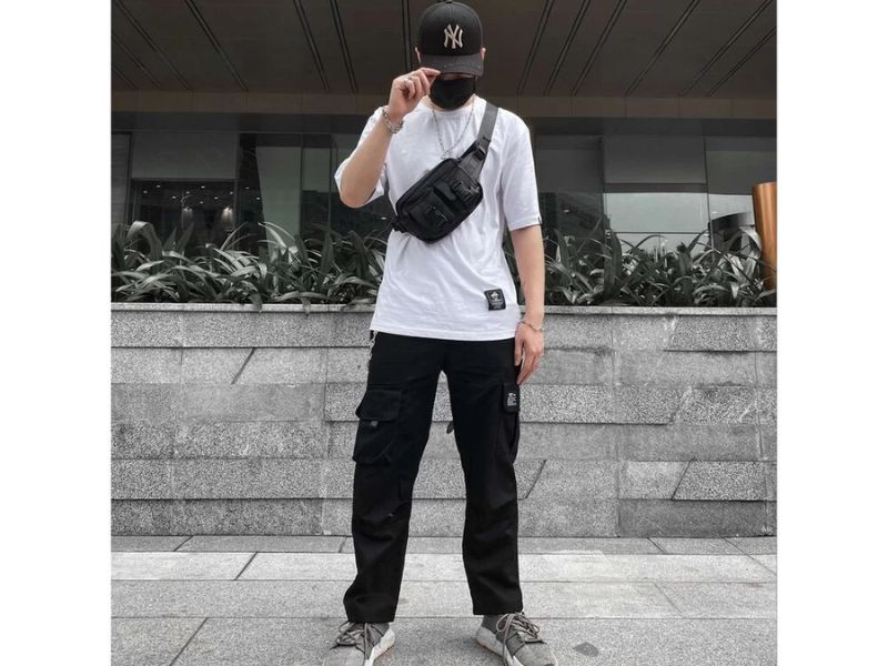 Quần túi hộp nam hàng hiệu The Laughter Streetwear