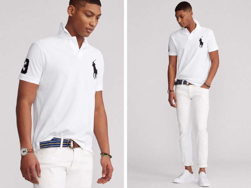 Áo phông nam có cổ hàng hiệu Polo Ralph Lauren Slim Fit