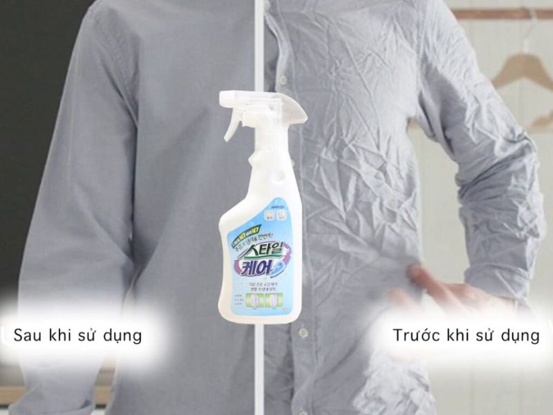 Sử dụng dung dịch chuyên dụng giúp áo phẳng, mềm mại, thẳng