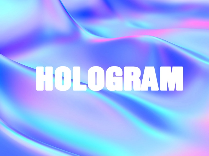 Hologram rất được ưa chuộng làm các mảng màu phản quang lên chất liệu quần áo