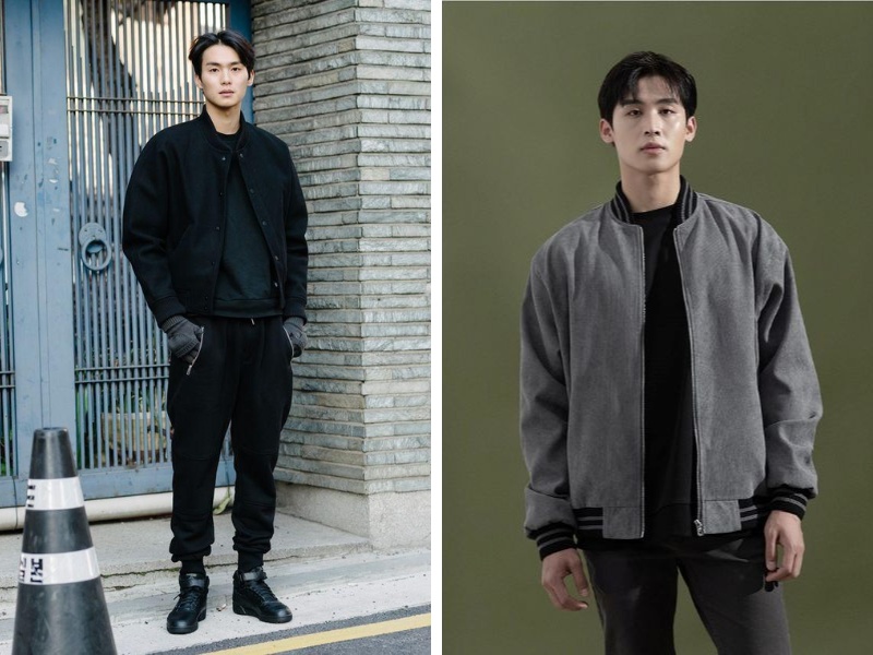 Đốn tim với áo bomber kết hợp áo sweater