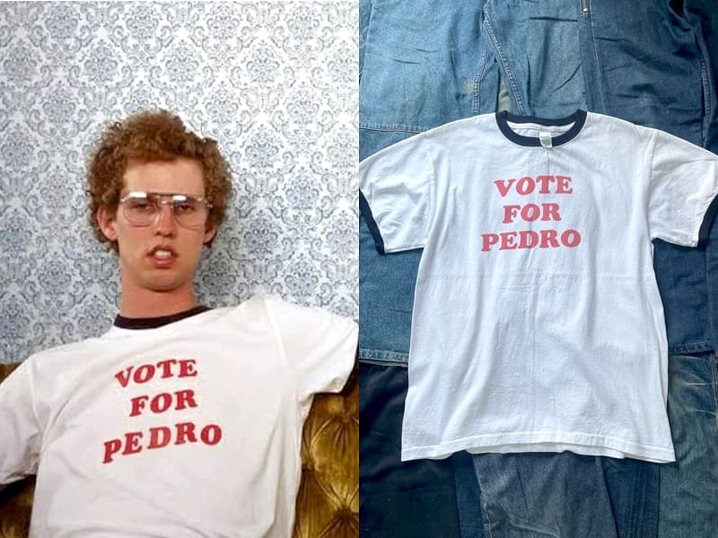 Áo thun “Vote for Pedro” xuất hiện trên khắp các thị trường thời trang quốc tế.