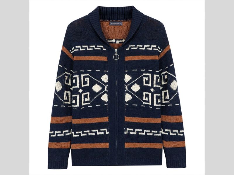 Áo len cardigan dệt kim Hanlu