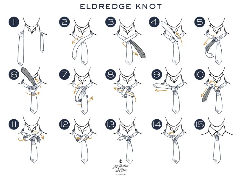 Hướng dẫn thắt cà vạt đẹp kiểu Eldredge