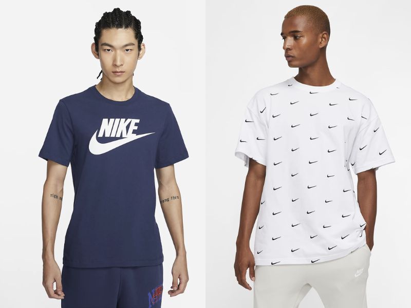 Nike là thương hiệu áo thun nam nổi tiếng về thời trang thể thao