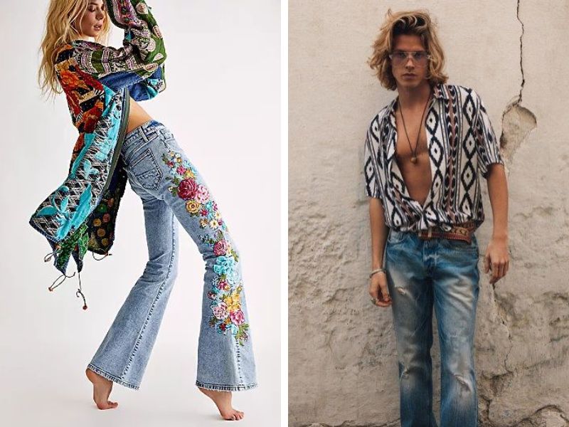 Quần Jeans Bohemian là item không thể thiếu trong phong cách thời trang Boho