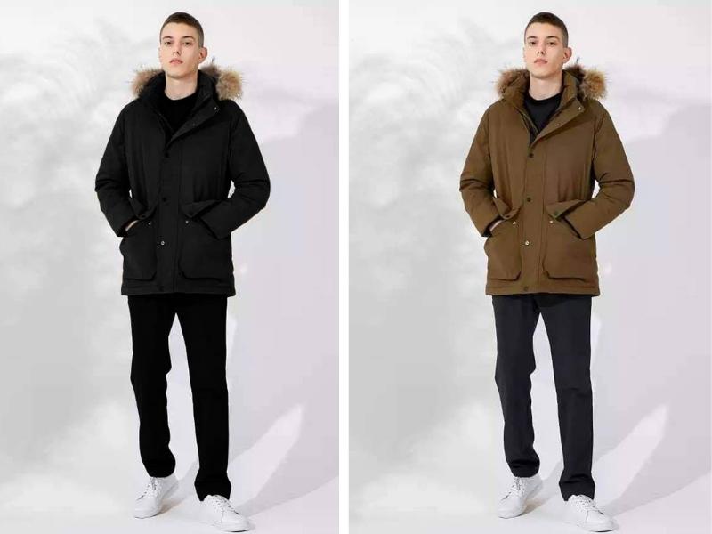 Áo Parka có 3 lớp để giúp giữ ấm, tránh gió, tránh rét tốt hơn