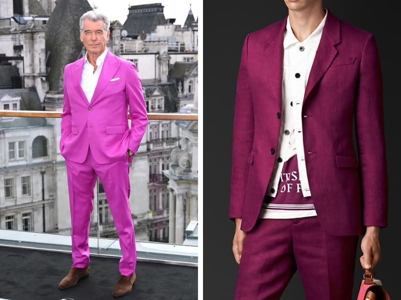 Cá tính cùng cách phối đồ Menswear của màu magenta