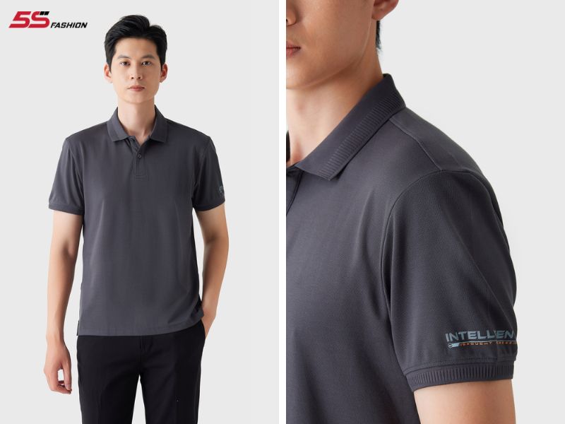 Áo T-shirt và áo Polo đen trơn 5S Fashion