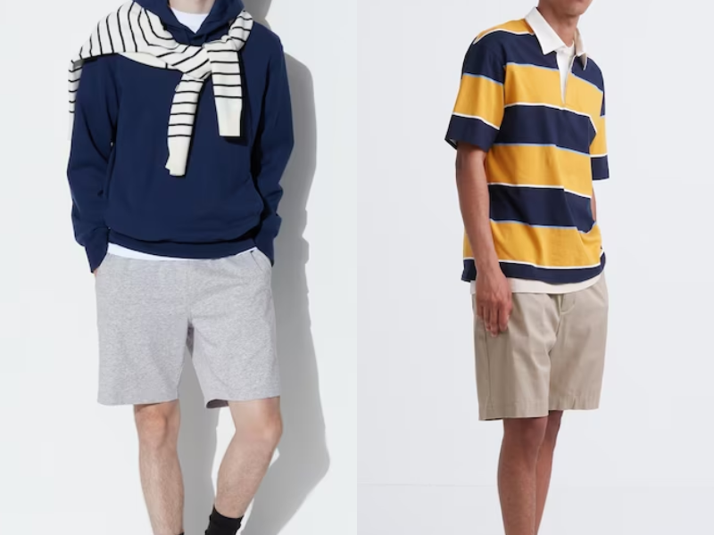 Quần short thun nam tại Uniqlo hướng tới sự trẻ trung và thanh lịch cho người mặc