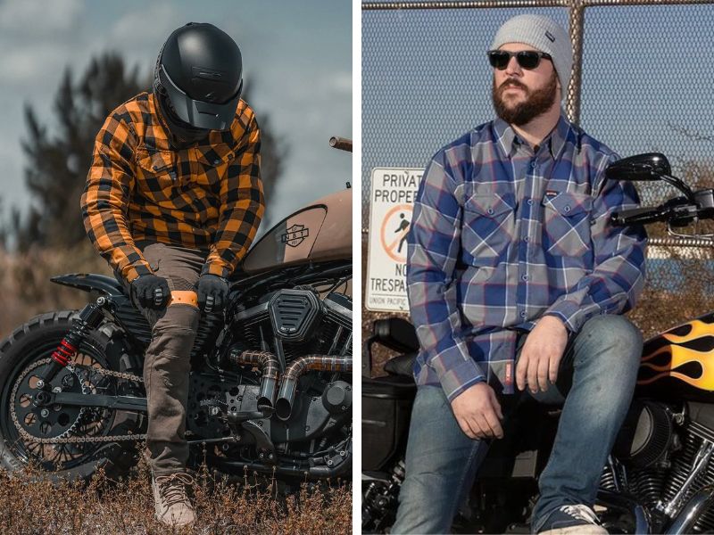 Đặc điểm của áo flannel biker