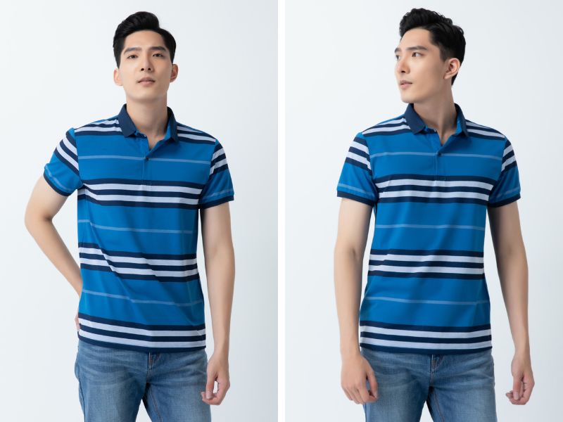 Áo polo sọc ngang IvyModa