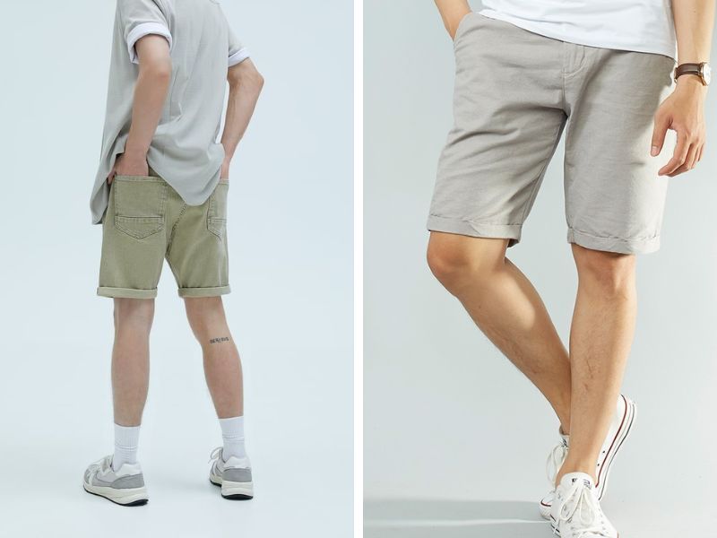 Quần short nam màu be H&M