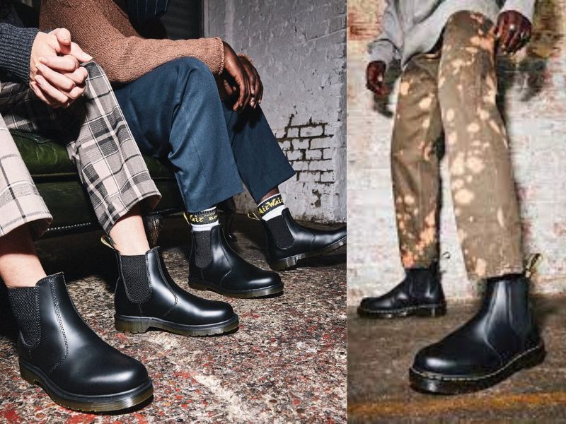 Giày Dr Martens nam cổ cao không dây