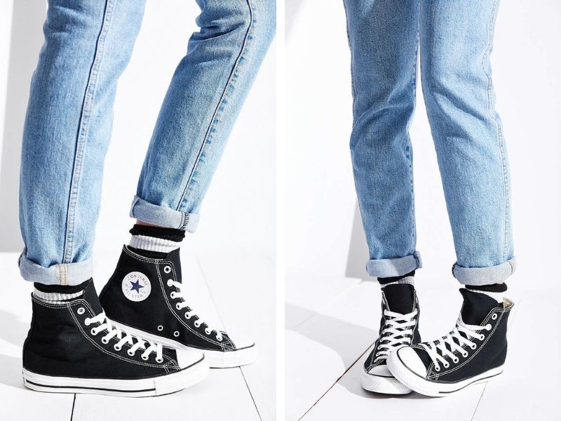 Giày Converse nam Chuck All Star Leather được làm từ chất liệu da