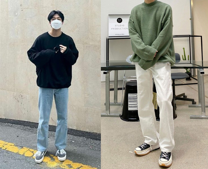 Set đồ ấm áp cùng với baggy nam và áo sweater