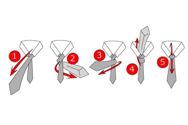 Đây là hướng dẫn cách thắt cà vạt kiểu Four in hand