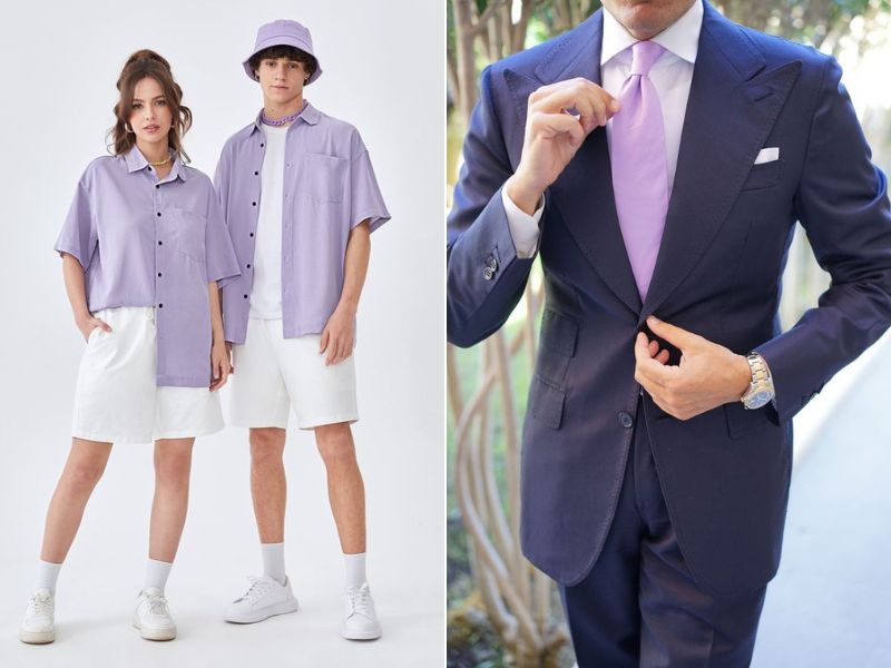 Tạo điểm nhấn cho trang phục bằng những phụ kiện màu tím lilac