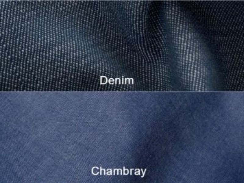 Sự khác nhau giữa chambray và denim