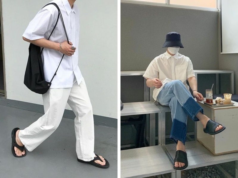 Chững chạc và trưởng thành hơn với outfit phối áo sơ mi trắng nam và quần dài