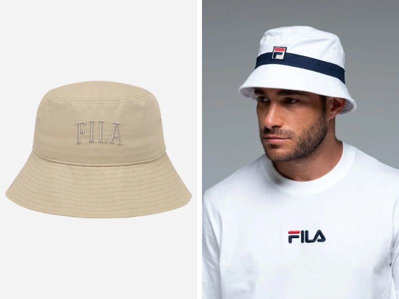 Mũ bucket Fila mang phong cách trẻ trung, khỏe khoắn