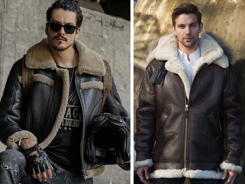 Shearling jacket là item áo khoác lý tưởng cho các hoạt động ngoài trời