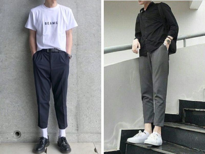 Quần tây nam Hàn Quốc kiểu baggy