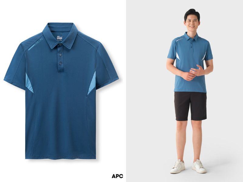 Áo Polo nam chính hãng 5S Fashion APC23038 phong cách thể thao