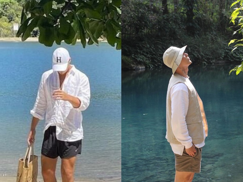 Các chàng nên chọn bộ trang phục thoải mái khi đi chơi suối tại Pù Luông