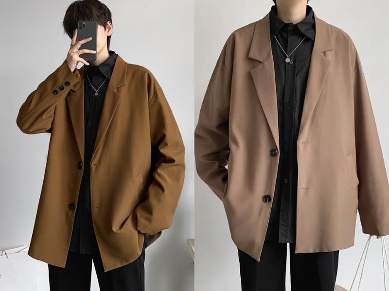 Thanh lịch và phong cách vintage mùa đông với áo blazer và quần suông ống rộng