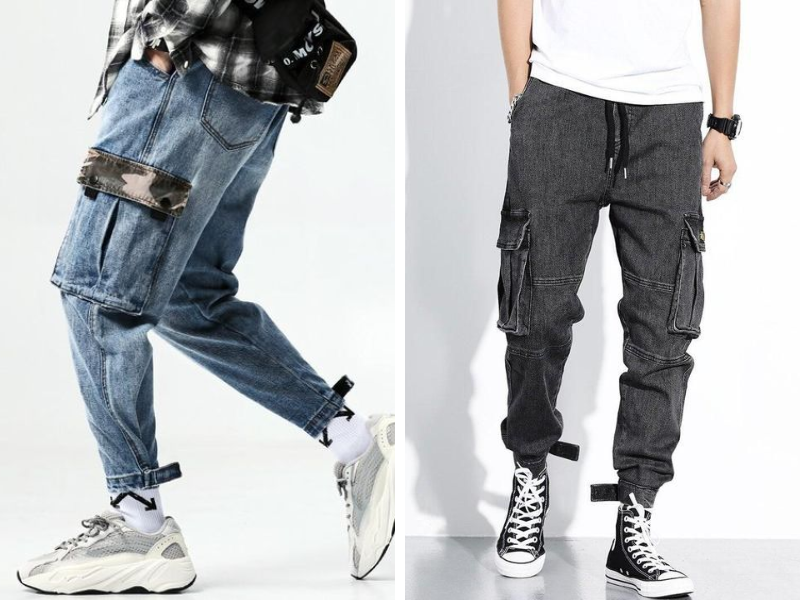  Quần jogger nam chất liệu jean